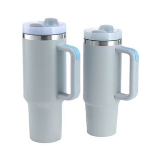 Promotion Business Gift Hot Selling High Quality Eco-Friendly 30oz Stainless Steel Travel <b>Mug</b> Handle Straw 40oz Outdoor Coffee - Product Image 2