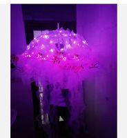 Parapluie méduse lumineux pour la Saint-Valentin, parapluie de scène, parapluie méduse LED, costume de bar de nuit, costume de gogo
