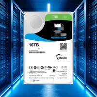 ST16000VE000 16TB SATA 6Gb/s 7200 RPM 256MB 512e 3.5 inci AI Video HDD Hard Disk Drive untuk Perekaman Video CCTV NVR DVR