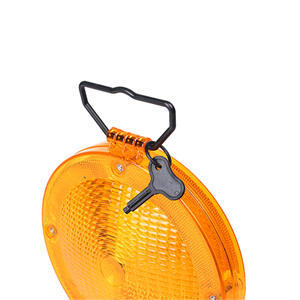 Amber verkeerslicht, stabiel/ knipperend, bouw, roterend blok, LED-waarschuwingslicht met handvat - Product Image 5