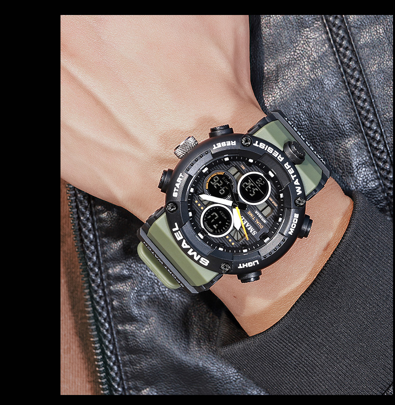 SMAEL 8038 reloj men sports quartz watch analog digital waterproof wrist watches
