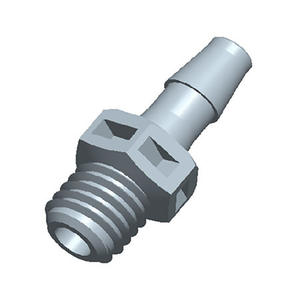 Conector de Manguera de Goma Recto Externo Roscado de 10-32UNF de Plástico PP-Nailon Negro de Alta Calidad para Mangueras de Plomería - Product Image 2