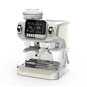 Italian Commercial Semi Automatic Coffee Maker Professional 3 In 1 Espresso Machine Coffee With Grinder