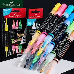 Marqueur acrylique à base d'eau <span class=keywords><strong>Faber</strong></span>-<span class=keywords><strong>Castell</strong></span> allemand, type valve, double pointe, pour écriture, graffiti, affiches POP, publicité, art - Product Image 6