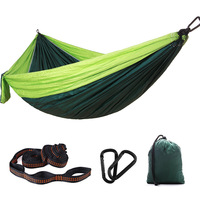 Hamac de camping Essentials Hamac portable en tissu non tissé avec sangles d'arbre Simple/Double pour la randonnée en plein air et les voyages