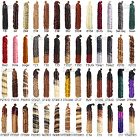 Super Promotion 150g 24 Pouces Cheveux à Boucles Françaises pour Tresses au Crochet Spirales Frisées Cheveux Synthétiques Tressage Africain Mèches