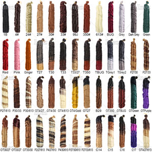 Offre Spéciale Mèches Synthétiques à Tresser 150g 24 Pouces French Curls <span class=keywords><strong>Cheveux</strong></span> pour Crochet Braids Boucles en Spirale Tresse Africaine - Product Image 5