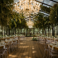 Tente de réception transparente TENTCHO pour 500 personnes, tente de mariage, tente d'événement, structure en aluminium, verre transparent, grande tente de fête extérieure personnalisée pour les événements