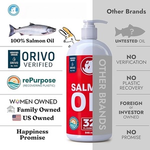 Aceite de Pescado de Salmón Salvaje de Alaska Omega 3 de Marca Propia para Perros y Gatos, <span class=keywords><strong>EPA</strong></span> DHA, Salud de la Piel y el Pelaje, Cadera y Articulaciones, Líquido para Mascotas - Product Image 5