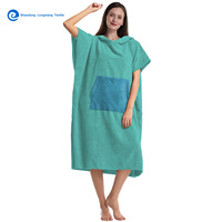 Vente en gros personnalisé microfibre daim séchage rapide absorption d'eau été à capuche voyage plage surf poncho serviette