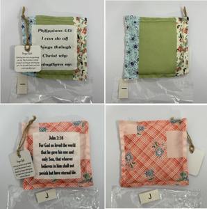 Petit sac moderne en tissu <span class=keywords><strong>avec</strong></span> croix <span class=keywords><strong>et</strong></span> <span class=keywords><strong>mots</strong></span> de bénédiction coutures colorées pour la prière d'anniversaire <span class=keywords><strong>et</strong></span> l'utilisation rituelle - Product Image 5