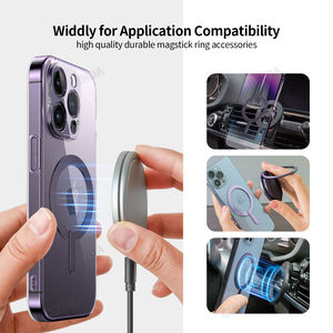 2023 pour <span class=keywords><strong>Magsafe</strong></span> <span class=keywords><strong>Kit</strong></span> magnétique universel haute quantité autocollants multi-métaux 3M anneau en métal magnétique autocollant accessoires de téléphones mobiles - Product Image 6