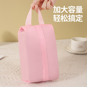 Sac de rangement pour sous-vêtements, organisateur de vêtements de voyage portable rectangulaire, rose, beige, gris - Product Image 3