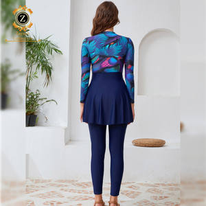 Zaynab Burkinis maillot de bain personnalisé métal Logo grande taille maillots de bain modeste filles maillot de bain Motive Force maillots de bain musulmans modeste Burkinis - Product Image 6