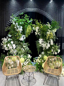 Plantas Verdes Artificiales al por Mayor, Hojas de Follaje para Decoración de Bodas, Fondo de Pared de Flores DIY, Decoración para Eventos en el Hogar - Product Image 6