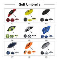 Paraguas de 130 cm, Resistente al Viento (55 mph), Impermeable, Ligero, con Protección UPF>50, Tela Pongee, Doble Toldo, Semi-Automático, Estructura de Fibra de Vidrio de 14 mm