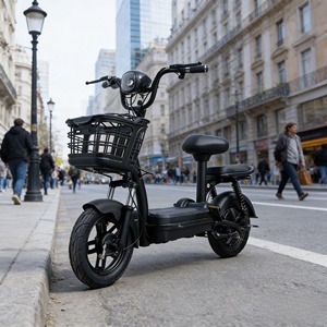 Cheap Luxury City Bike for Adults with Seats 350W Rear <b>Hub</b> Motor Electronic Features Steel Frame - Product Image 1