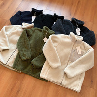 Veste Safari Décontractée Automne-Hiver pour Hommes et Femmes, Coupe-Vent Extérieur en Polaire Polaire XL, Épaisse, Tissage Lâche, Laine d'Agneau Teinte Unie