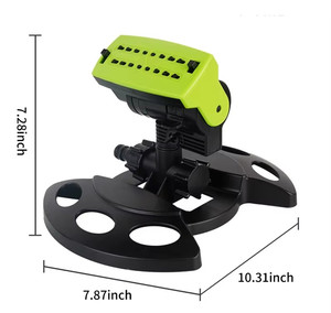 Cañón de Agua Oscilante de Amplia Cobertura, Conector Universal para Manguera, Rociador Giratorio, Instalación DIY para Jardín - Product Image 3
