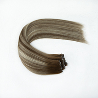 # Extensions de cheveux Genius sans couture 4TP4-60 100% vierges Remy, faciles à couper à n'importe quel point
