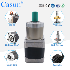 Casun <span class=keywords><strong>Nema</strong></span> <span class=keywords><strong>17</strong></span> 4.1N. M Motor paso a paso de alta resistencia con caja de cambios 1:19.2 Ratio Motorreductor de alta calidad para CNC - Product Image 4