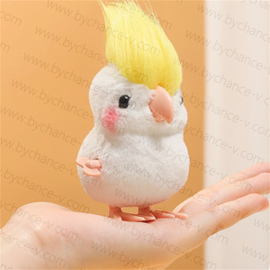 Jouet oiseau sauteur à remonter, oiseau mécanique moelleux pour enfants, idéal pour les cadeaux de Noël, les paniers de Pâques, les sacs de fête et les récompenses de classe - Product Image 4