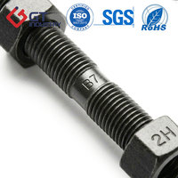 b18.31.2 6-1/2 7-3/8 8-1/2 Black Oxide A193 B16 Stud Bolt Carbon Steel Metric B16 Thread Rod for Oil&Gas Refinery
