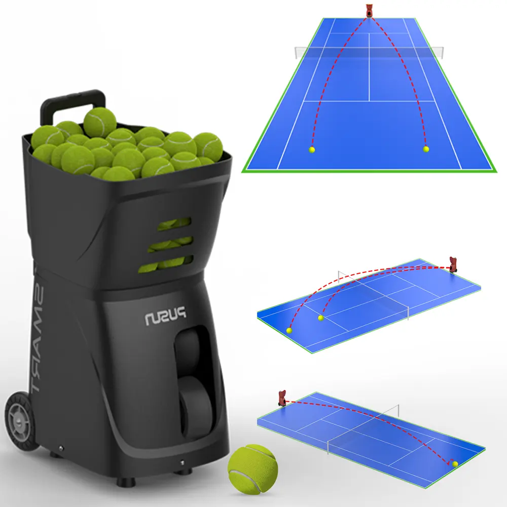 New Arrival 100pcs Speed range Elevation angle control degrees metals and abs service outdoor tee Machine for portable Tennis