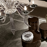 JYLIGHTING 2024 Offre Spéciale bougie à bras multiples lustre en verre de Murano moderne grand lustre de luxe pour restaurant LIivingroom