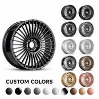 Prêt à être expédié : Jantes forgées multi-rayons argentées de 21 et 24 pouces à haute capacité de charge, style sport moderne pour Range Rover Bentley Cullinan