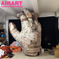 Nouvelles mains gonflables réalistes pour Halloween, paumes gonflables pour décorations et accessoires lors d'activités