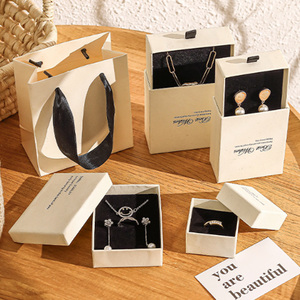 Luxury Cardboard Rigid Jewelry Storage Box with Embossing Customizable Sizes & High-End Finish - Product Image 2
