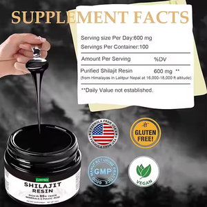 Suplemento de resina Shilajit del Himalaya OEM y ODM, refuerzo de inmunidad, minerales traza de ácido fúlvico para adultos, resina Shilajit Natural - Product Image 2