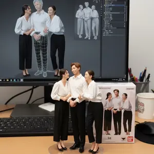 Stampa 3D di Persone Reali Mini Me Servizio Online Rapido Statuette in Resina Stampate in 3D 12 15 18 Cm Colore Personalizzato Bambola Ritratto - Product Image 3