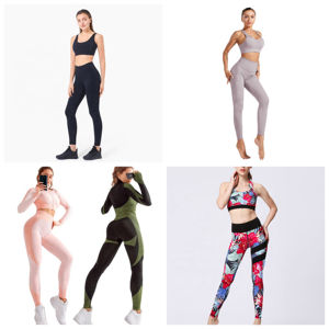 Quần Áo thể thao, kiểm soát bụng, quần áo thể dục của phụ nữ, Bộ yoga liền mạch, Bộ yoga gân - Product Image 5