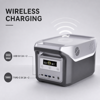 Station d'alimentation portable à batterie solaire 300W MPPT à onde sinusoïdale pure pour la maison, la secours d'urgence, UE, États-Unis, Australie