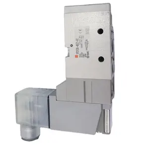 SMC VF3130-5DZB-02 Body Ported, The 5-port Pilot Type Solenoid Valve Features a Built-in Strainer Original Gas 1/4 Control JP