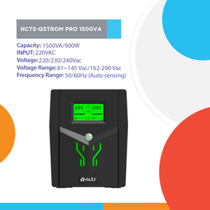 Alimentation sans interruption (ASI) OSTROM <span class=keywords><strong>PRO</strong></span> 1500VA, montage en tour, 220-240VAC, 50/60Hz, capacité de sortie disponible, pour la maison - Product Image 2
