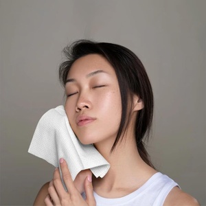 Serviette de Visage Non Tissée Biodégradable Réutilisable Écologique de Haute Qualité Personnalisée en Usine pour Usage Domestique Promotionnel - Product Image 4