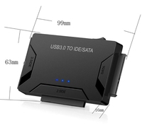 Convertidor USB 3,0 a IDE SATA, adaptador de disco duro externo, Kit de Cable de transferencia de datos para disco duro Universal 2,5/3,5 HDD/SSD