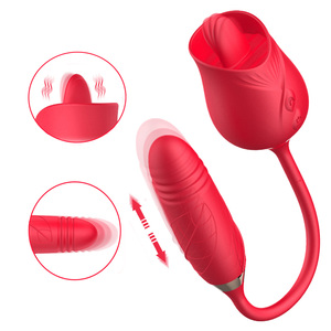 Bloem Schaduw Seksspeeltje Kut Anale Plug <span class=keywords><strong>Vagina</strong></span> Vibrerende Ei Likken Tong Rose Vibrators Met Tong Voor Vrouwen - Product Image 1
