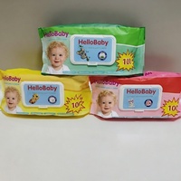 Toallitas Húmedas Orgánicas para Bebé, de Algodón Natural, Suaves al Tacto, para Piel Sensible, Cuidado Diario Delicado, Ecológicas, Empaque Personalizado OEM
