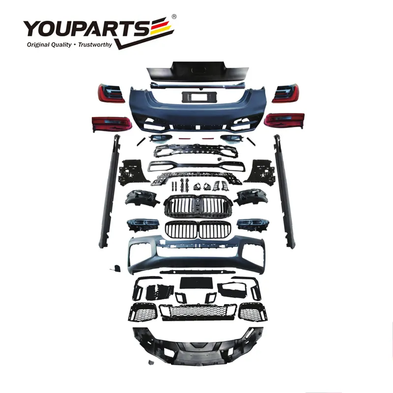 YOUPARTS M8 BMW için gövde kiti 7 serisi M8/M8 kiti bodykit araba facelift vücut parçaları vücut seti