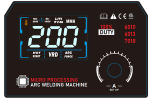 <span class=keywords><strong>Saldatrice</strong></span> MMA 200 IGBT per Saldatura ad Arco, Ciclo di Lavoro 40%, 200A, Display LED, Macchina per Saldatura <span class=keywords><strong>a</strong></span> <span class=keywords><strong>Elettrodo</strong></span> - Product Image 5