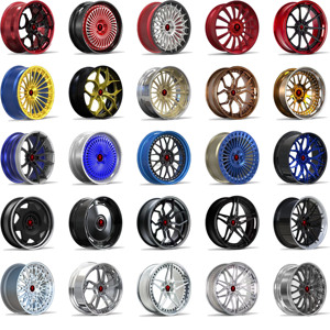 Jantes de voiture personnalisées en usine, roues concaves multi-rayons en fibre de carbone, roues de course en fibre de carbone, roues forgées en 2 pièces - Product Image 4