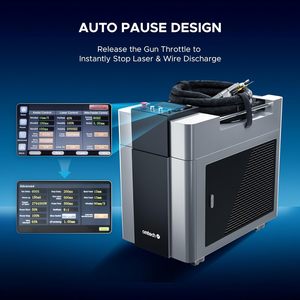 Nouvelle soudeuse laser à fibre portative 3000W 3-en-1, machine de soudage, nettoyage et découpe laser avec alimentation en fil intégrée, composants THK - Product Image 4