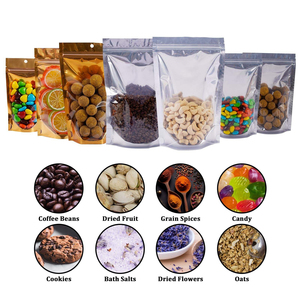 Sachet souple personnalisé pour bœuf séché, imprimé, avec fenêtre transparente, refermable, en plastique alimentaire, emballage souple refermable avec fermeture éclair - Product Image 5