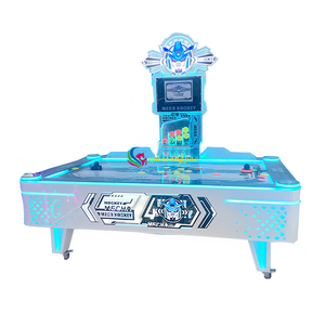 Machine de hockey sur air commerciale à deux joueurs, table à monnayeur certifiée CE, garantie 12 mois, pour enfants et parcs d'attractions - Product Image 2