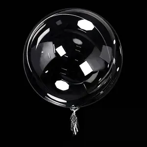 Balão transparente para festas, bolha redonda de 10/12/18/24/36 polegadas, balão transparente Bobo, preço barato e de venda quente, pronto para enviar