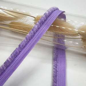 1cm Velvet Flanged <strong>Piping</strong> <strong>Cord</strong>, Fur Fringe Trim, Accessories for Home Textiles, Pillows, <strong>Cushions</strong> and Furry Edge Binding - Product Image 6